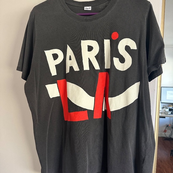 ClareV Paris LA Oversized Tee - Picture 3 of 6